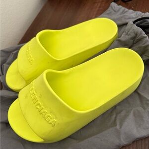 Balenciaga Vibrant Yellow Slides